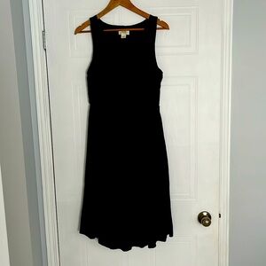 Brianne black cowl neck dress by MAEVE by Anthropologie.